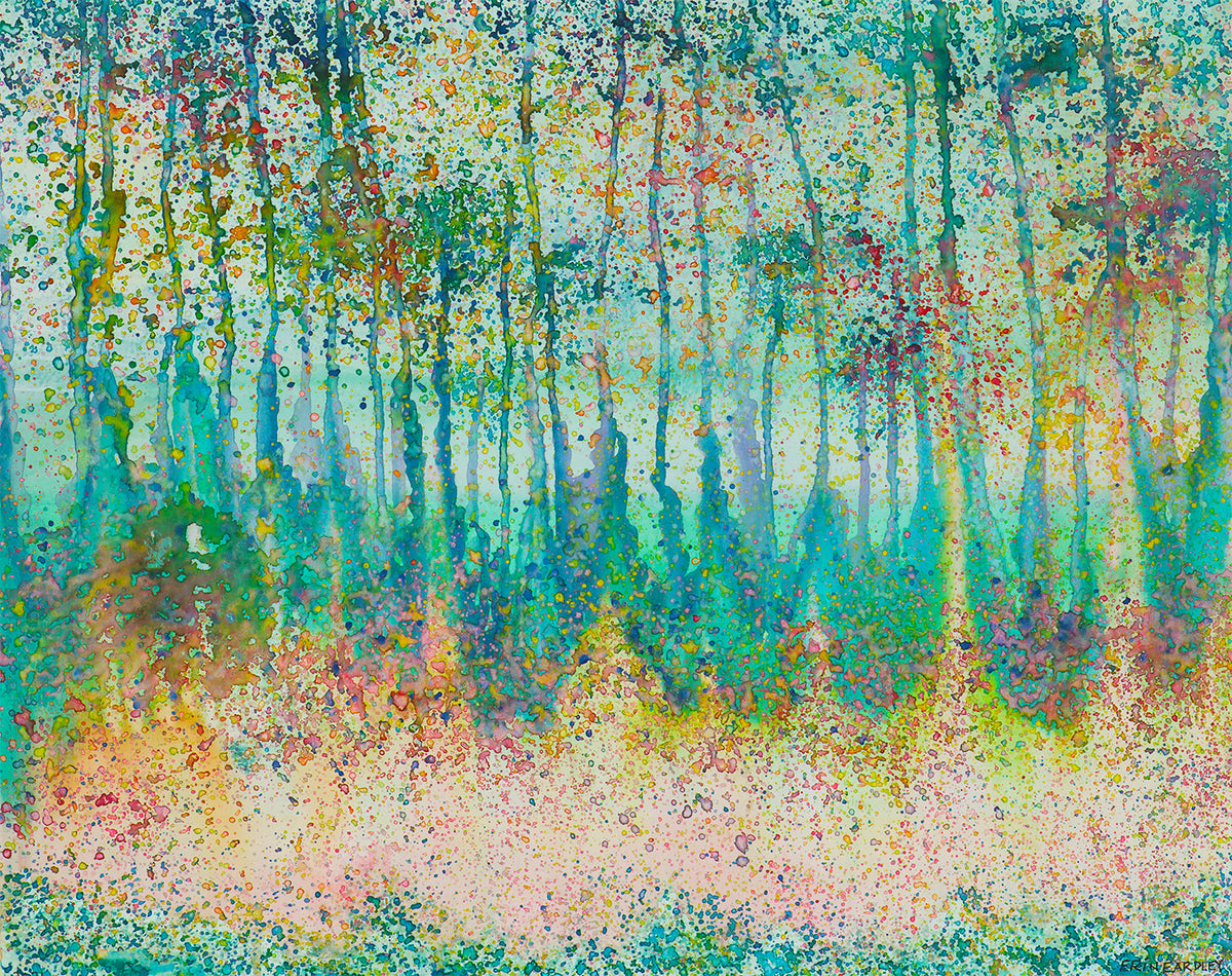Drip Forest Print