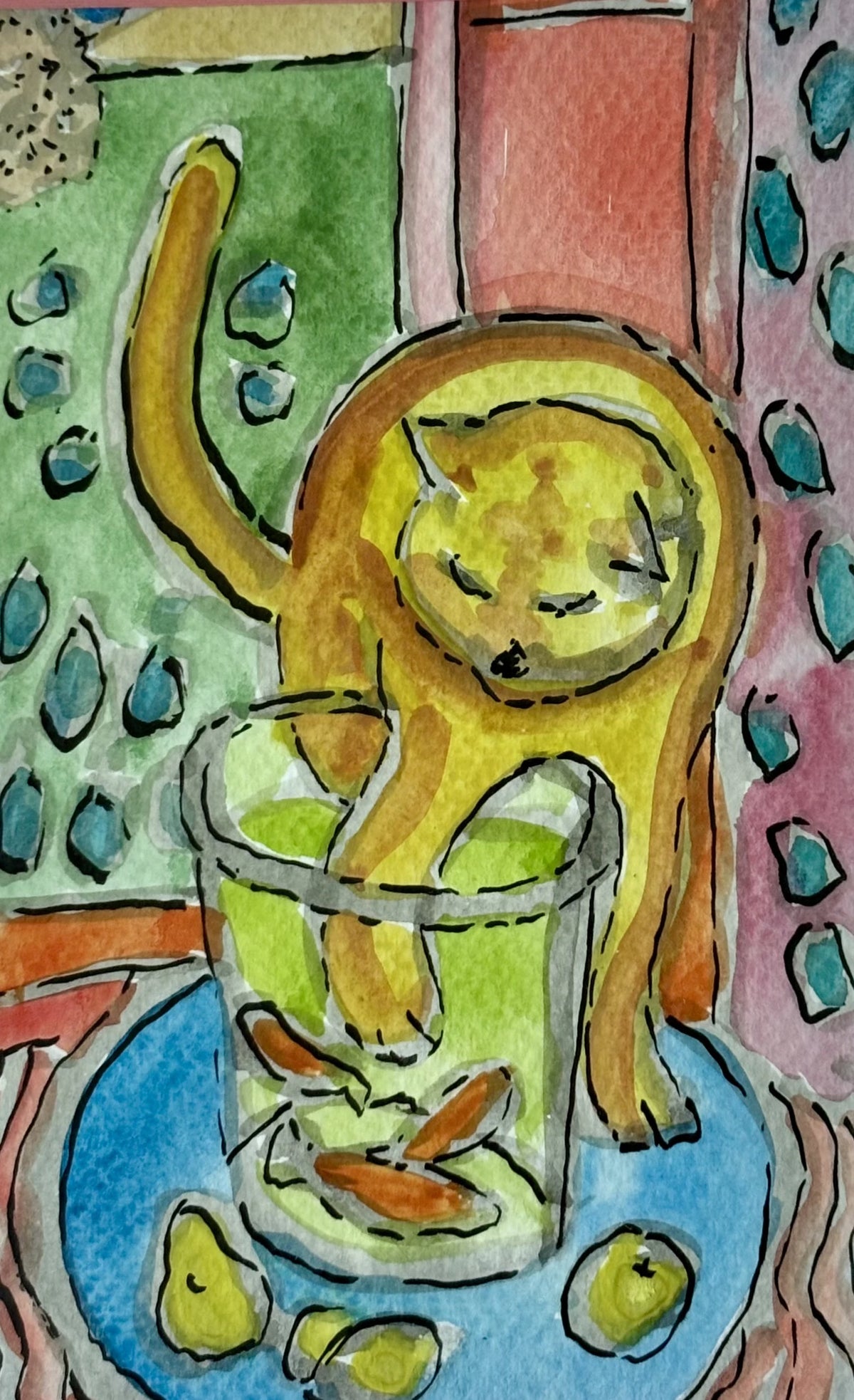 Fish Bowl (Matisse Inspired) Print