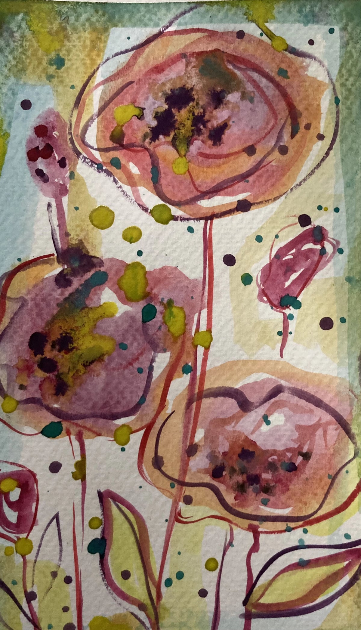 Flowers in Pink Print