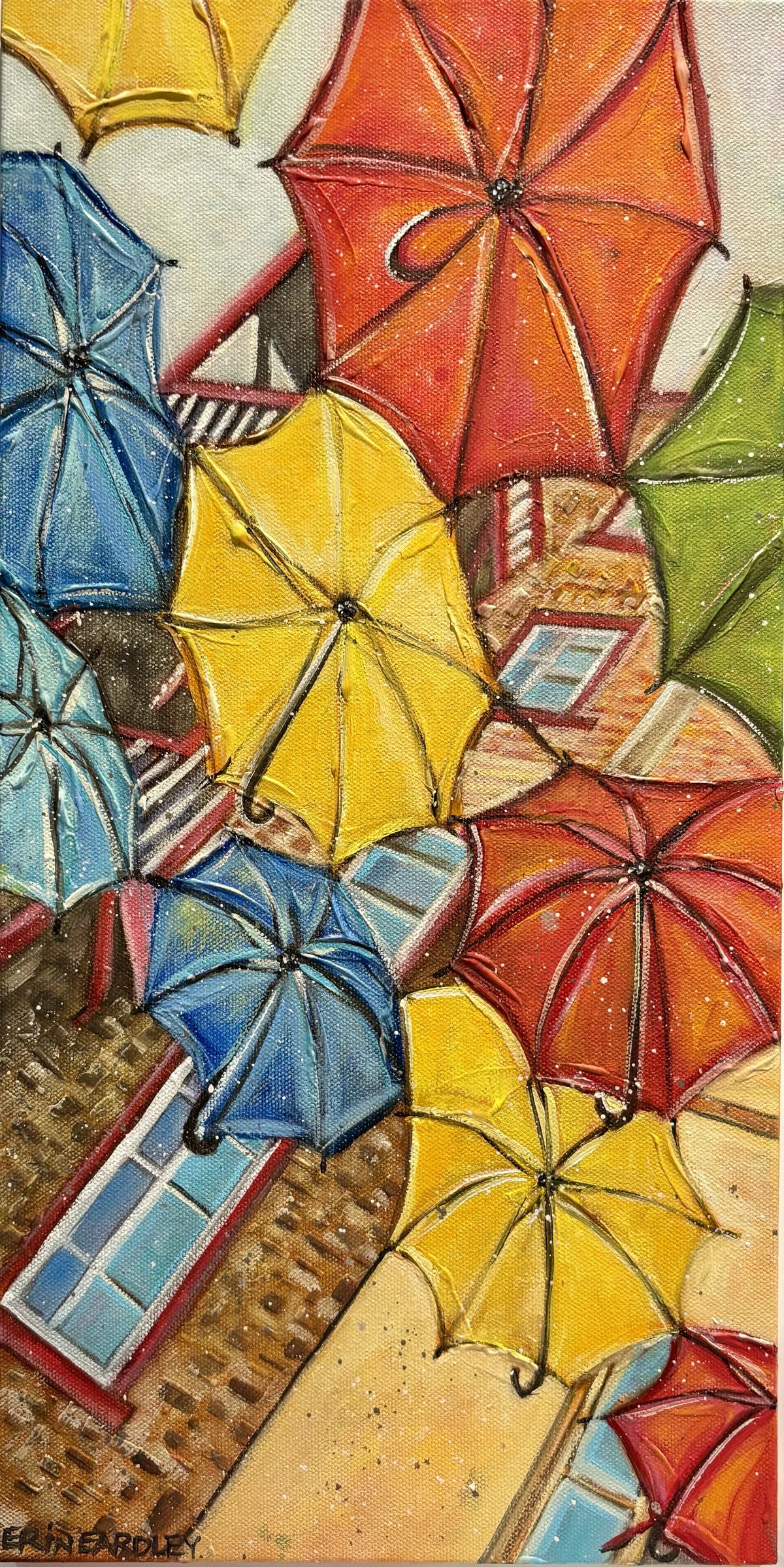 Quebec Umbrellas Print