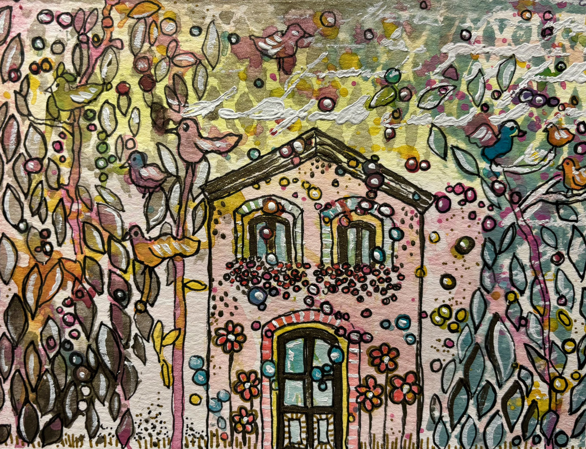Pink House Print