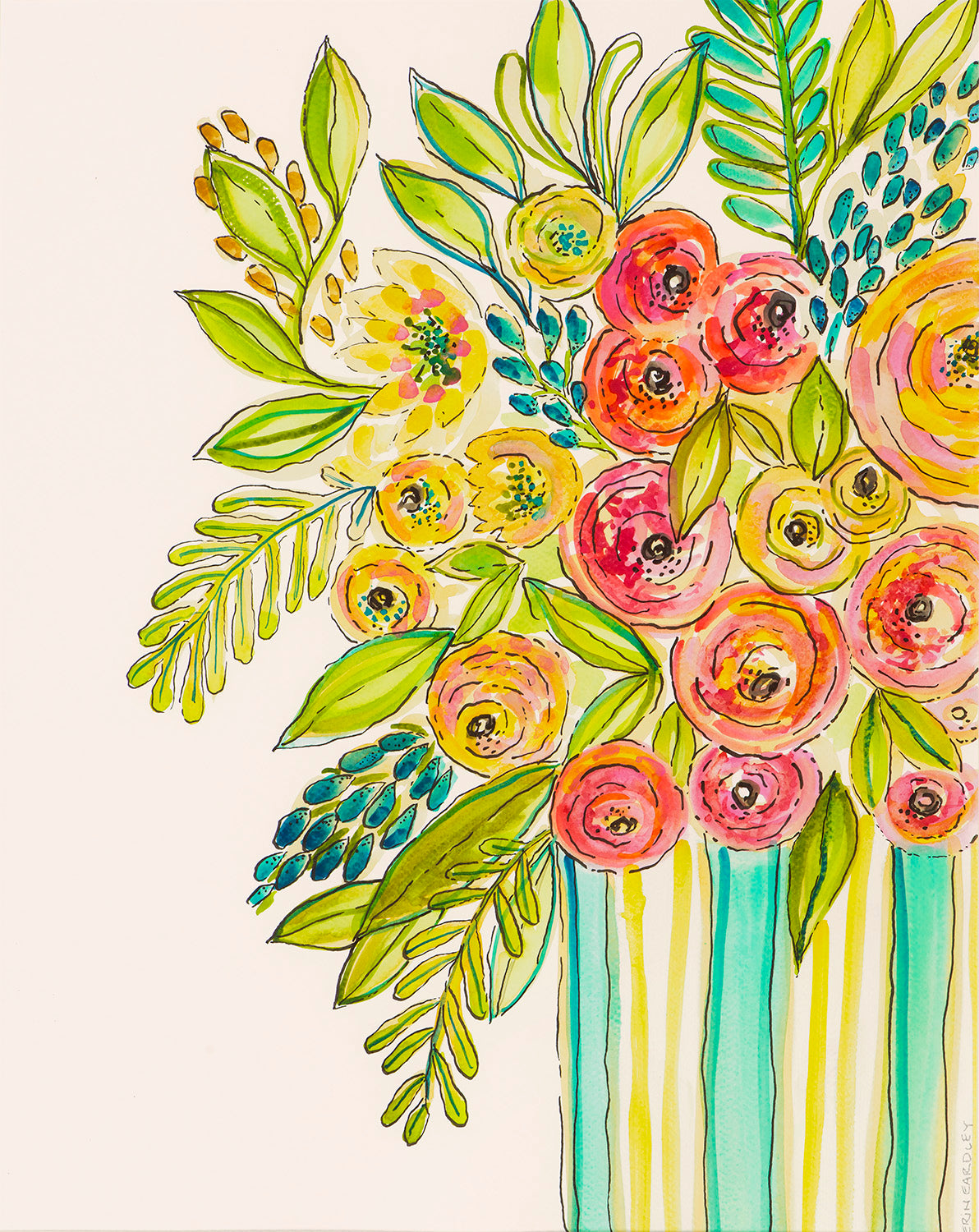 Striped Vase