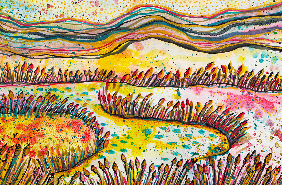 Watercolour Marsh